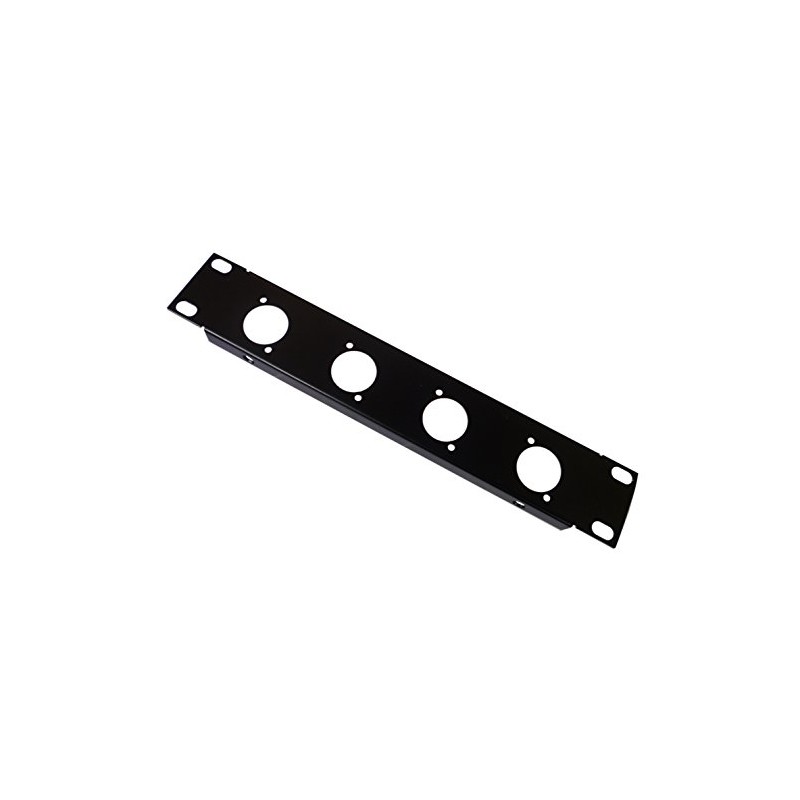 AllMetalParts 1U 10.5 Inch Half Rack 4 XLR D Hole