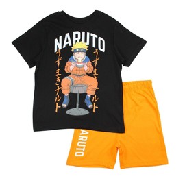 eplusm Naruto Kids T-Shirt and Shorts, black