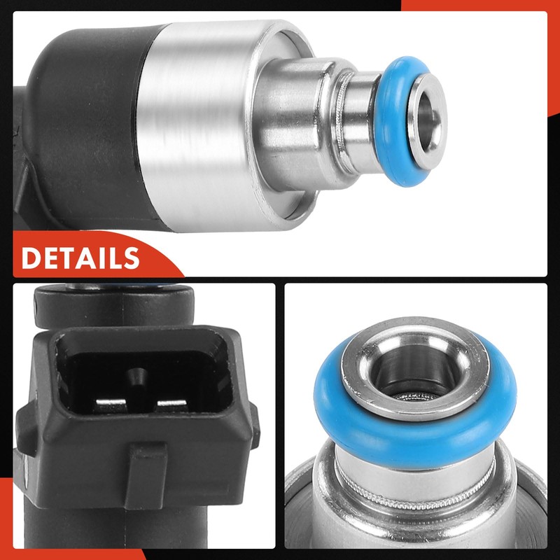 A-Premium 3 Holes Set of 6 Fuel Injectors Compatible with
