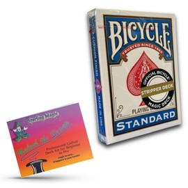 Ted's Sterling Magic - Kit de cubierta profesional para magos principiantes a profesionales, aparecer, teletransportar y transformar tarjetas de truco (cónico de mago azul)