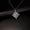 kkjoy Witch Knot Necklace Stainless Steel Magic Knot Pagan Wicca
