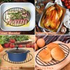 Oval Roasting Rack with Integrated Feet, Non-Stick Coating, Baking Rack