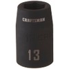 CRAFTSMAN Shallow Impact Socket, Metric, 1/2-Inch Drive, 13mm (CMMT15861)
