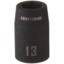CRAFTSMAN Shallow Impact Socket, Metric, 1/2-Inch Drive, 13mm (CMMT15861)