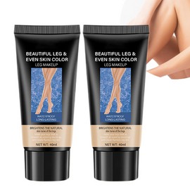 Dulele Leg and Body Makeup Foundation, Waterproof Leg & Body Tattoo Scar Cover up, Body Coverage Tattoo Concealer, No Transfer, Covers Varicose Veins for All Skin Tones (Medium Glow, M)