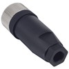 Lonlonty Connector M12 4 Pin Female, Connector Actuator Aviation Plug,