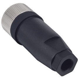 Lonlonty Connector M12 4 Pin Female, Connector Actuator Aviation Plug, Connector M12 4-Pin IP67 Waterproof