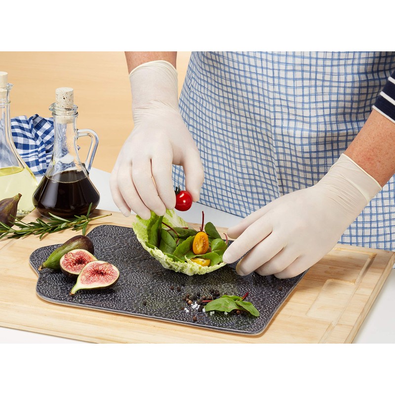 Touchguard Disposable Gloves Natural Latex Powder-Free, Box of 100