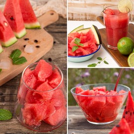 SEBIOLA 50pcs Moon & Stars Watermelon Seeds Melon Fruit Seeds Garden Non-GMO Heirloom Abundant Harvest, Unique Appearance