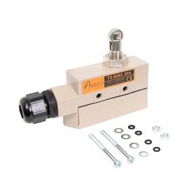 Awoco Heavy Duty Commercial Door Micro Switch with Parallel Roller Plunger for Sliding Doors/Windows for Air Curtains, 250V 20A IP 65 Limit Switch Type NO and Type NC (TZ-6002-20A)