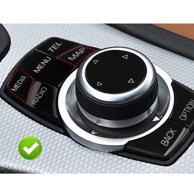 Central Console Multimedia Button Kit Multi Media Control Key Cover