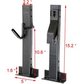 ELITEWILL Locking Single Trimmer Rack Trim line Holder Fit for Open Landscape Trailers Racks