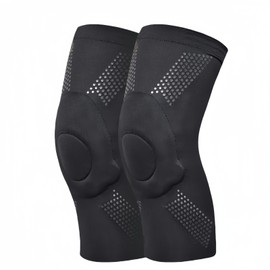 Jormino Dance Knee Pads for Women, Girls Protective Non-Slip Knee Sleeves for Yoga Cheerleading Floor Dance Volleyball 1 Pair Black S