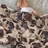 Duduho Cute Pug Dogs Animal Bed Blanket Ultra Soft Throw