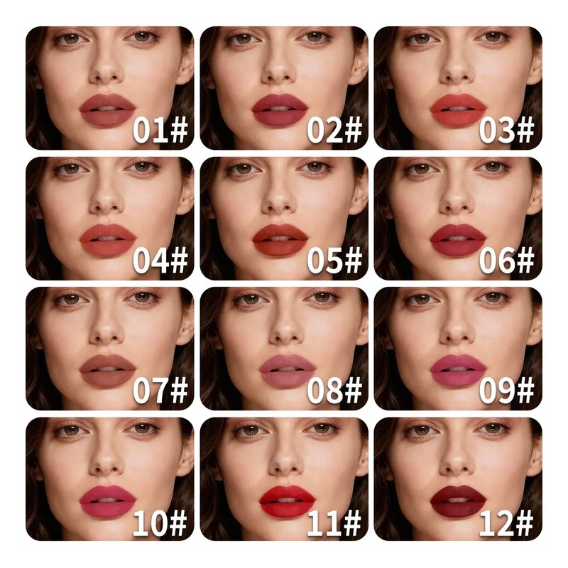 Labiales Larga Duracion Tintas Labios Labial Rojo Mate 12ps