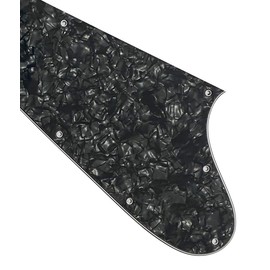 Electric Guitar Pickguard for Gibson Firebird Blank Style (4 Ply Black Pearl)