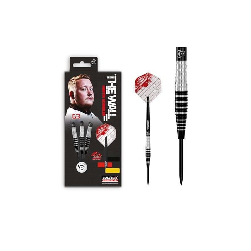 BULL'S Unisex - Adult Martin Schindler Dart, Black, 27g
