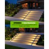 DetarZinLED Solar Step Lights for Outside 4 Pack, 12 LEDs