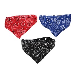 Cama De Perro Pañuelo Cuadrado Transpirable para Perros Pequeños y Grandes Set De 3 Pañuelos De Tela y Ligera Ideal para El Verano y Paseos Aire...   