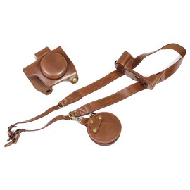 SIUTATDSH Camera Case, PU Leather, Suitable for Olympus OMD EM10 IV E-M10 mark4 Case, Liner Case, Camera Holder, Shockproof, Shockproof and Convenient (Coffee)