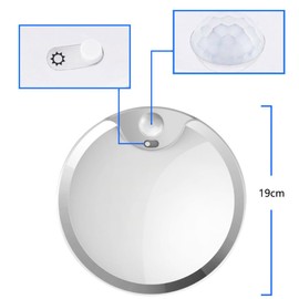 Operitacx Elegant Human Body Sensor Ceiling Lamp Led Simple Lamp Fit for Bedroom Living Room