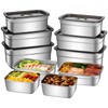 GIUOIDUO 10-Piece Stainless Steel Food Storage Container Set with Airtight