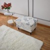 Eco-Ancheng Stretch Ottoman Cover Rectangular Storage Ottoman Slipcover Footrest Stool