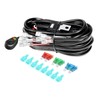 RIGIDON Wiring Harness Additional Headlight Cable Set Relay Adapter for