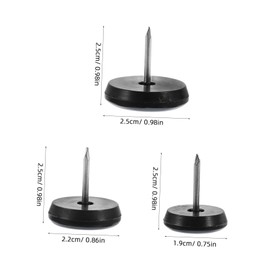 Vaguelly 12pcs Furniture Leg Pads with Nails Durable Floor Protector Sliders for Chairs Tables Nonslip Glides for Hardwood Floors for Scratch Prevention Noise Reduction