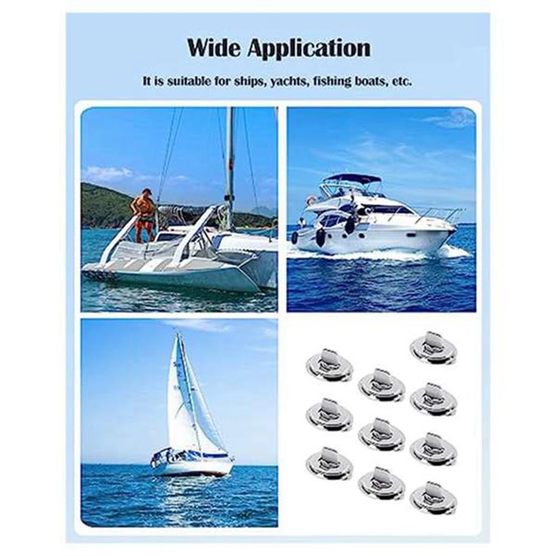 Gokoti 20 Sets Marine Grade Twist Lock Fasteners Turn Button