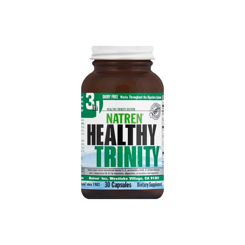 Natren Healthy Trinity Probiotics Supplement - 30 Dairy and Gluten