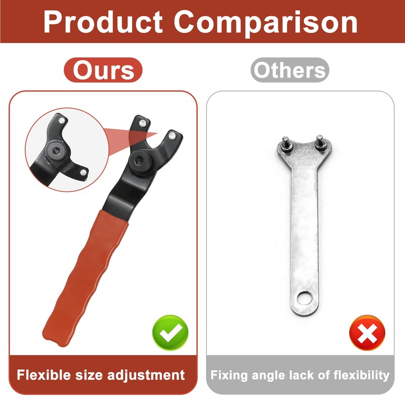 Angle Grinder Adjustable Pin Wrench - 8-48mm Adjustable Angle Grinder
