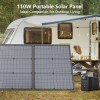 MHPOWOS Foldable Solar Panel Kit 110W for Ecoflow RIVER 2