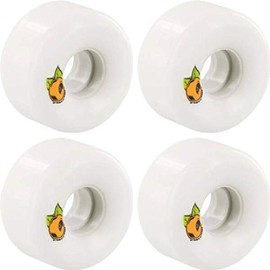OJ Wheels Plain Jane Keyframe White / Orange Skateboard Wheels - 52mm 87a (Set of 4)