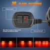 Nilight 40LED Red Emergency Strobe Traffic Advisor Light Bar with