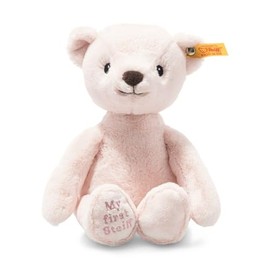 Steiff 242137 Soft Cuddly Friends My First Teddy Bear, 26 cm, Cuddly Toy for Babies, Pink (242137), Pink, 143 g