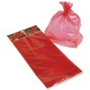 Dozen Red Cellophane Party Gift Bags