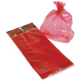 Dozen Red Cellophane Party Gift Bags