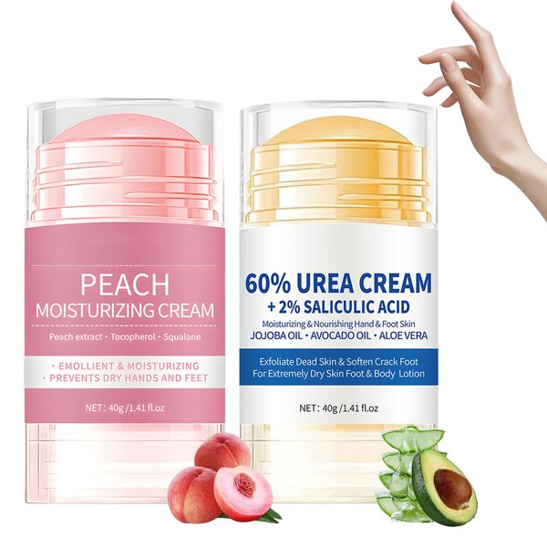 2 PCS Urea Foot Cream, Urea Cream 60 Percent for