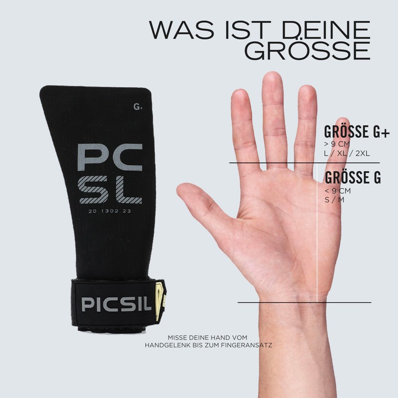PICSIL Heron Grips, Complete Hand Protection, With and Without Magnesium,
