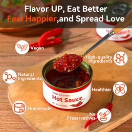 Mushroom Hot Sauce, Delicious Chopped Chili Sauce, Spicy Chili Oil and Chili Paste with High-Grade,Instant Mushroom Sauce, Low fat fitness Vegan seasoning 啦交犟 (4 pack)