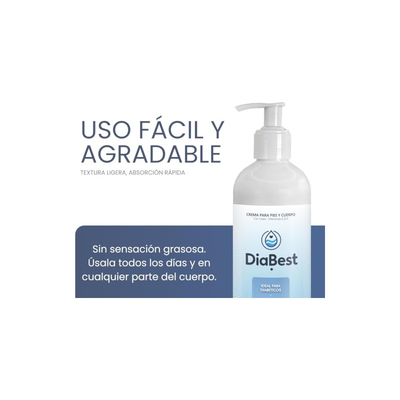 Diabest Crema Hidratante Para Pies y Cuerpo Con Urea y