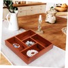 Operitacx Multi-compartment Wooden Storage Box Vanity Table Drawers Dresser Drawer