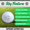 ONEGlobal Supreme Leather Cricket Ball | 100% Handstitched, 156g -