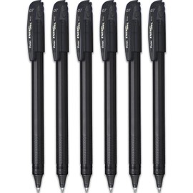 Pentel Energel Rollerball Pen - BL417R - ECO 96% Recycled - Black Ink - Pack of 6