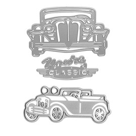 Metal Classic Car Cutting Dies for Card Making, Car Truck Die Cuts Vehicle Dies Template Embossing Tool for Scrapbooking DIY Etched Craft Dies
