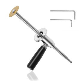 Inside Pipe Cutter, Plastic Pipe Cutting Stainless Steel Internal Tubing Cutter Set with Grit Wheel and Handle 7 Inch Adjustable Cutting Depth for 1-1/2 to 8 Inch PVC Tubes