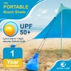 ALPHA CAMP Beach Tent Canopy, Portable Sun Shelter Sun Shade