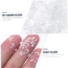 Housoutil 1bag Irregular Glass Charms for Diy Nail Art Epoxy