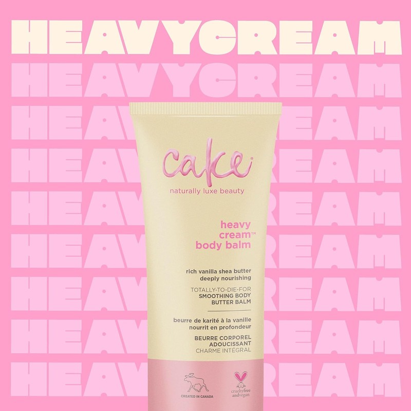 Cake Beauty Heavy Cream Smoothing Body Butter Balm, 6.76 Ounce
